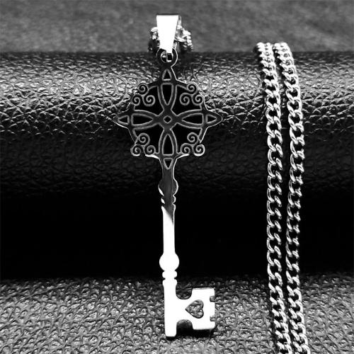 Stainless Steel Jewelry Necklace, 304 Stainless Steel, plated, fashion jewelry & Unisex & hollow, original color, Sold By PC