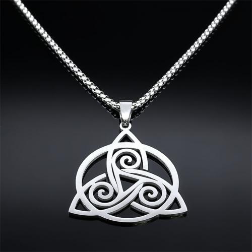 Stainless Steel Jewelry Necklace, 304 Stainless Steel, plated, fashion jewelry & Unisex & hollow, silver color, Sold By PC
