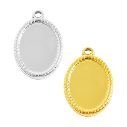 основы для кулонов из нержавеющей стали, Нержавеющая сталь 304, Другое покрытие, DIY, Много цветов для выбора, 10ПК/сумка, продается сумка
