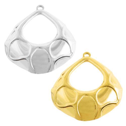 Edelstahl Schmuck Anhänger, 304 Edelstahl, Tropfen, plattiert, DIY & hohl, keine, 10PCs/Tasche, verkauft von Tasche