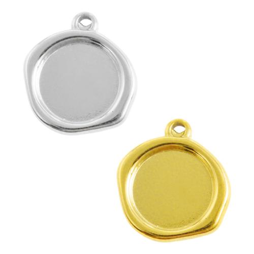 Pendentif en acier inoxydable Cadre, Acier inoxydable 304, Placage, DIY, plus de couleurs à choisir, 10PC/sac, Vendu par sac