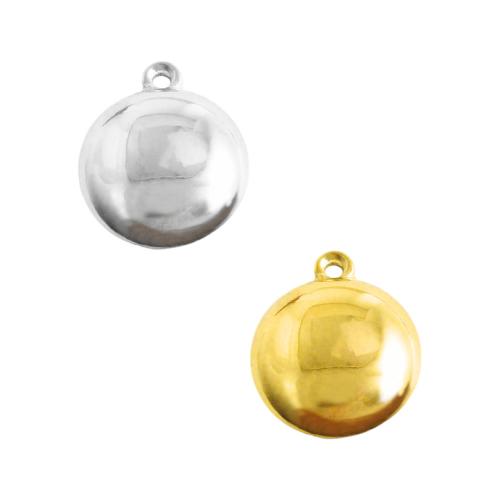 Bijoux pendentifs en acier inoxydable , Acier inoxydable 304, Rond, Placage, DIY, plus de couleurs à choisir, 10PC/brin, Vendu par brin