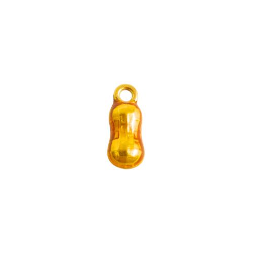 Stainless Steel Pendants, 304 Stainless Steel, Peanut, gold color plated, DIY, golden, 10PCs/Bag, Sold By Bag