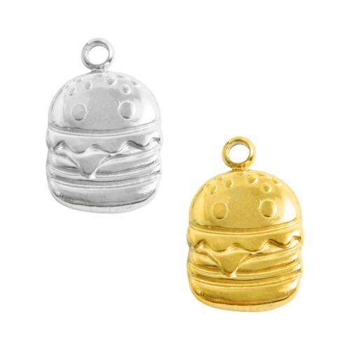 Edelstahl Schmuck Anhänger, 304 Edelstahl, Hamburg, plattiert, DIY, keine, 20PCs/Tasche, verkauft von Tasche