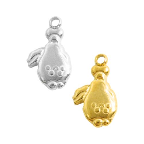 Ювелирные подвески из нержавеющей стали, Нержавеющая сталь 304, Голень куриная, Другое покрытие, DIY, Много цветов для выбора, 10ПК/сумка, продается сумка