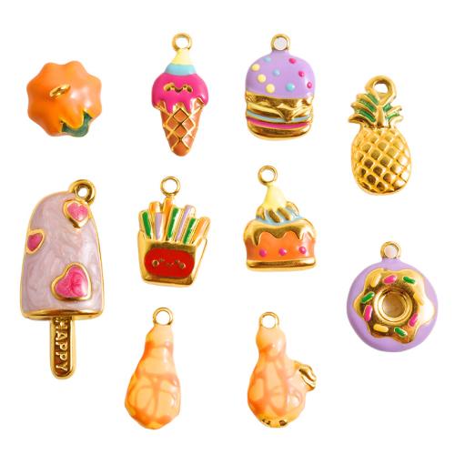 Ювелирные подвески из нержавеющей стали, Нержавеющая сталь 304, Другое покрытие, DIY & эмаль, Много цветов для выбора, 10ПК/сумка, продается сумка