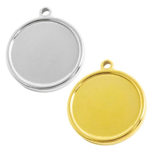 Stainless Steel Pendant Setting, 304 Stainless Steel, plated, DIY, more colors for choice, 10PCs/Bag, Sold By Bag