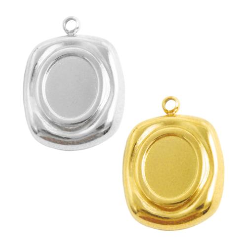 Stainless Steel Pendant Setting, 304 Stainless Steel, plated, DIY, more colors for choice, 10PCs/Bag, Sold By Bag