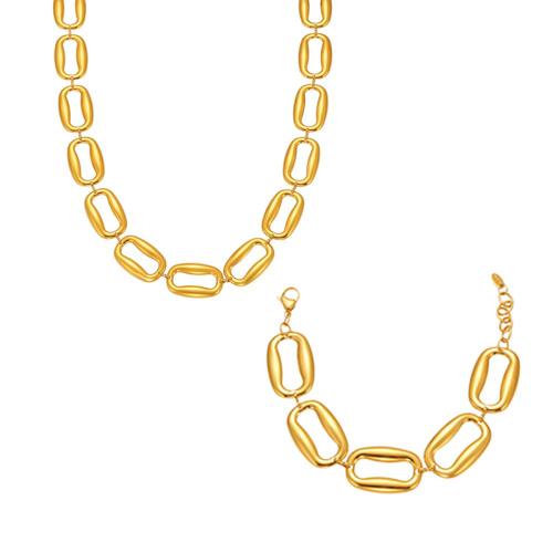 Fashion Stainless Steel Jewelry Sets, Titanium Steel, Rectangle, polished, fashion jewelry & different styles for choice & for woman, more colors for choice, Sold By PC