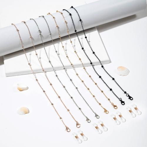 aleación de zinc Gafas Cuerda antideslizante, Bricolaje, más colores para la opción, 700x10mm, Vendido por Par