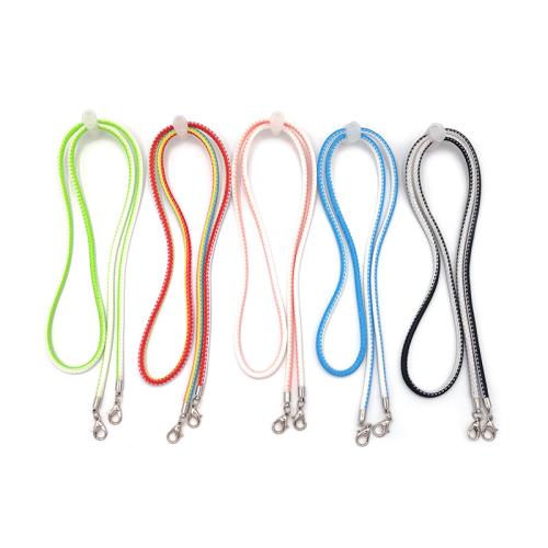 Cordón de cera Gafas Cuerda antideslizante, chapado en color dorado, Bricolaje, más colores para la opción, longitud:770 cm, 2PCs/Bolsa, Vendido por Bolsa