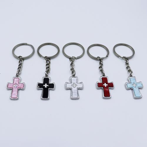 Bag Purse Charms Keyrings Keychains, Tibetan Style, with Shell, gold color plated, fashion jewelry, more colors for choice, Sold By PC