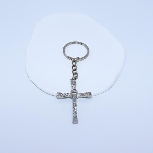 Bag Purse Charms Keyrings Keychains, Tibetan Style, gold color plated, fashion jewelry & with rhinestone, silver color, Sold By PC