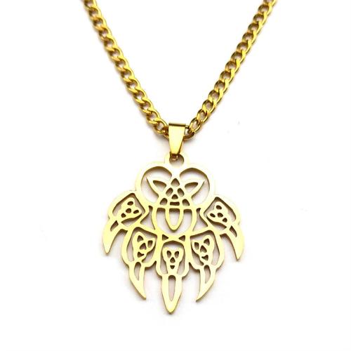 Stainless Steel Jewelry Necklace, 304 Stainless Steel, plated, fashion jewelry & Unisex & hollow, more colors for choice, Sold By PC