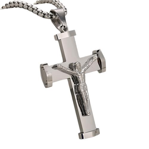 Pendentifs en acier inoxydable de la Croix-, Acier inoxydable 304, Placage, Gaufré & DIY, plus de couleurs à choisir, Vendu par PC