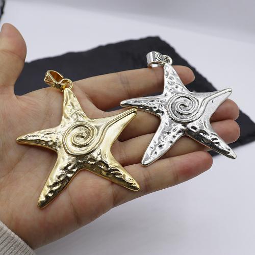 Tibetan Style Animal Pendants, Starfish, gold color plated, DIY, more colors for choice, Sold By PC