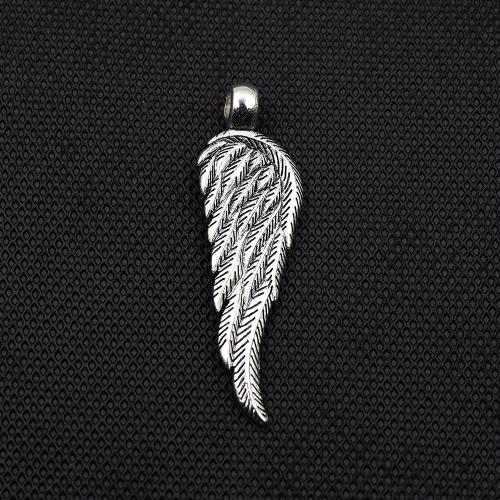 Wing Shaped Tibetan Style Pendants, gold color plated, DIY, silver color, Sold By PC