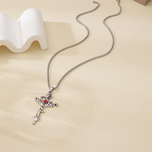 Bag Purse Charms Keyrings Keychains, Tibetan Style, with Ruby, Cross, gold color plated, fashion jewelry, more colors for choice, Sold By PC