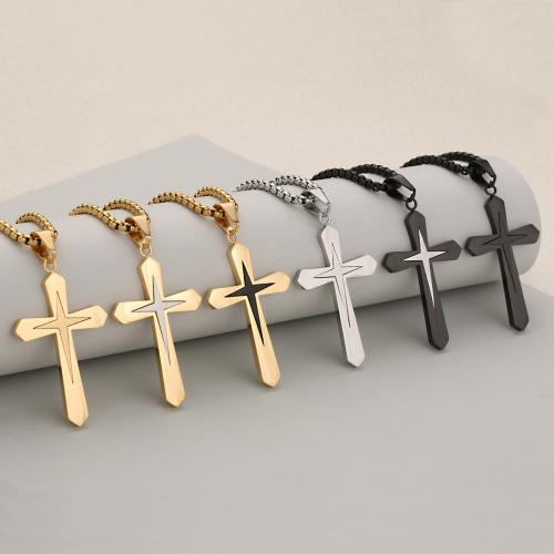 Stainless Steel Cross Pendants, 304 Stainless Steel, plated, DIY, more colors for choice, Sold By PC