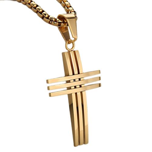 Stainless Steel Cross Pendants, 304 Stainless Steel, plated, DIY & hollow, more colors for choice, Sold By PC