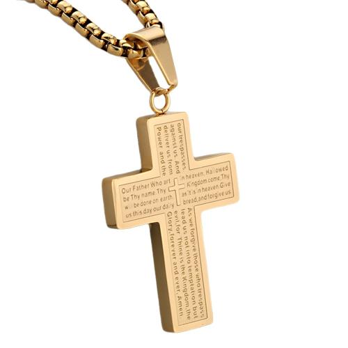 Edelstahl-Kreuz- Anhänger, 304 Edelstahl, plattiert, DIY, keine, verkauft von PC