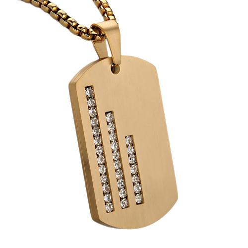 Stainless Steel Tag Charm, 304 Stainless Steel, plated, DIY & with rhinestone, more colors for choice, Sold By PC