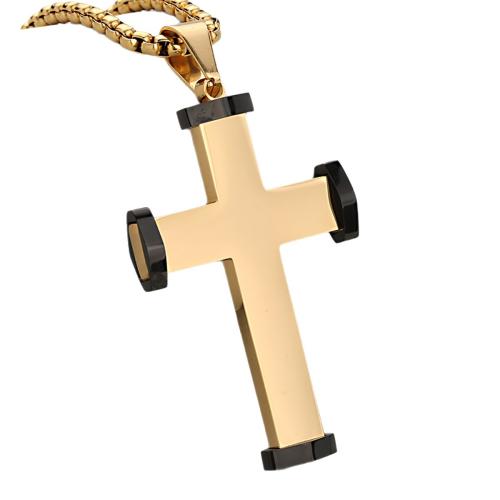 Stainless Steel Cross Pendants, 304 Stainless Steel, plated, DIY, more colors for choice, Sold By PC