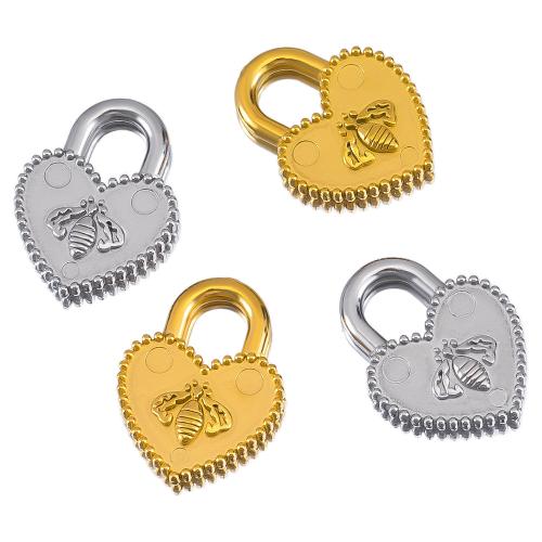 Stainless Steel Heart Pendants, 304 Stainless Steel, plated, DIY, more colors for choice, 2PCs/Bag, Sold By Bag