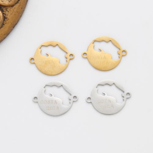 Stainless Steel Connector, 304 Stainless Steel, plated, DIY & hollow, more colors for choice, 18x4x1mm, Sold By PC