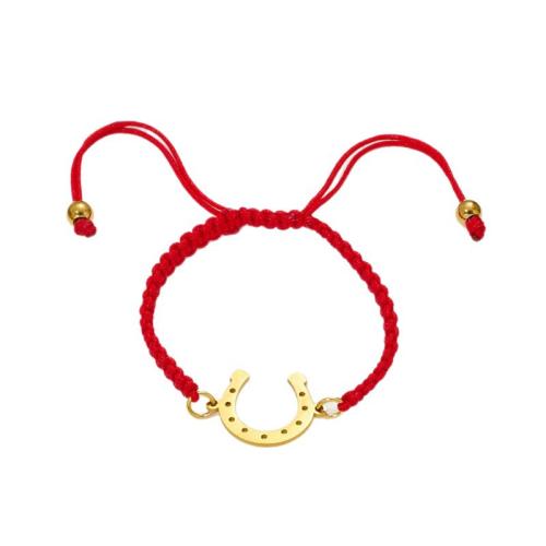 Mode Armband, 304 Edelstahl, mit Knotenschnur, plattiert, Modeschmuck, keine, verkauft von PC