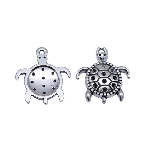 Tibetan Style Animal Pendants, Turtle, plated, DIY, 10PCs/Bag, Sold By Bag