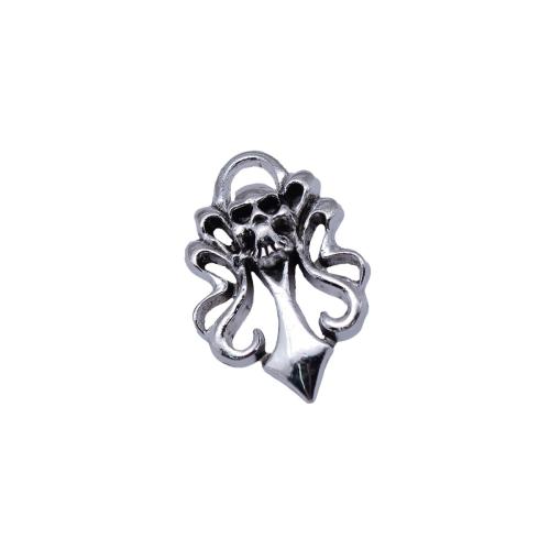 Tibetan Style Skull Pendants, plated, DIY, Sold By PC