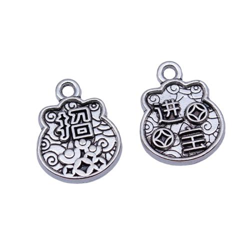 Tibetan Style Pendants, plated, DIY, 20PCs/Bag, Sold By Bag
