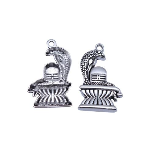 Tibetan Style Animal Pendants, plated, DIY, 10PCs/Bag, Sold By Bag