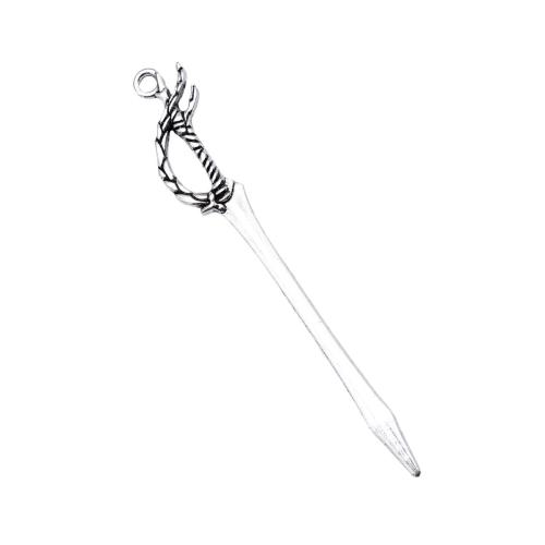 Tibetan Style Pendants, Sword, plated, DIY, 10PCs/Bag, Sold By Bag