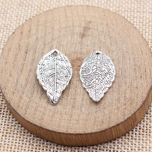 Tibetan Style Leaf Pendants, plated, DIY, more colors for choice, 10PCs/Bag, Sold By Bag