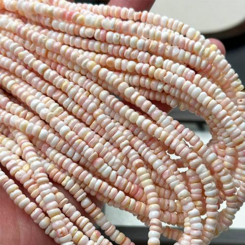 Natural Pink Shell Pendants, Queen Conch Shell, Nuggets, polished, DIY, pink, 2x4mm, Sold Per Approx 38 cm Strand