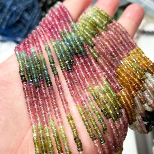 Perles bijoux en pierres gemmes, tourmaline, pepite, Naturel & DIY & normes différentes pour le choix & facettes, dégradé de couleur, Vendu par Environ 33 cm brin