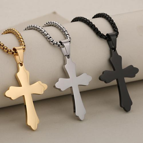 Stainless Steel Cross Pendants, 304 Stainless Steel, plated, DIY, more colors for choice, Sold By PC