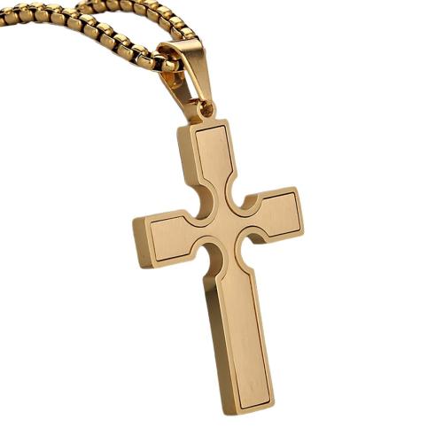 Stainless Steel Cross Pendants, 304 Stainless Steel, plated, DIY, more colors for choice, Sold By PC