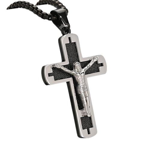 Stainless Steel Cross Pendants, 304 Stainless Steel, plated, embossed & DIY, more colors for choice, Sold By PC