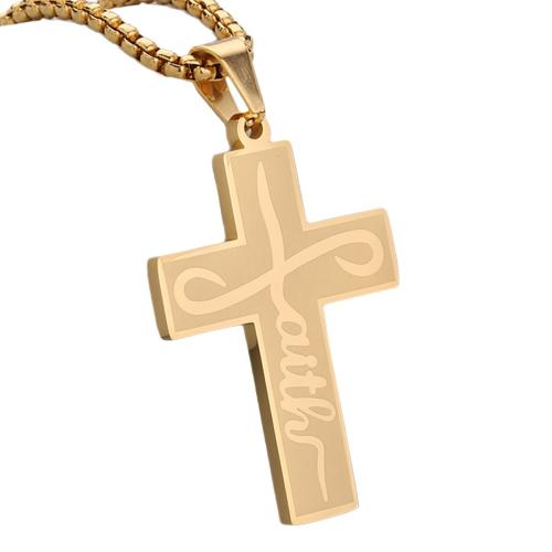 Stainless Steel Cross Pendants, 304 Stainless Steel, plated, DIY, more colors for choice, Sold By PC