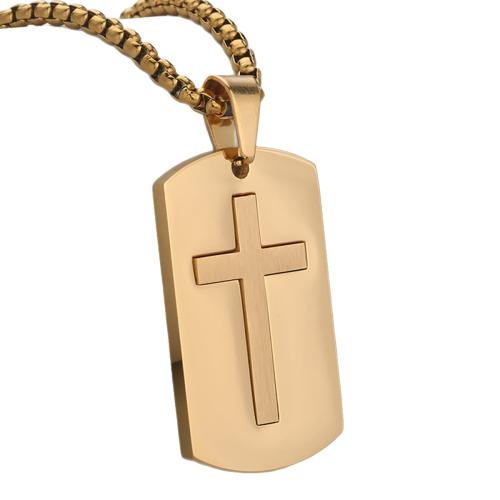 Stainless Steel Cross Pendants, 304 Stainless Steel, plated, DIY, more colors for choice, Sold By PC