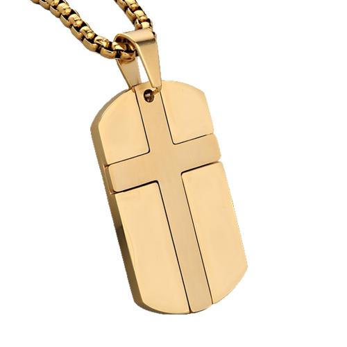 Stainless Steel Cross Pendants, 304 Stainless Steel, plated, DIY, more colors for choice, Sold By PC