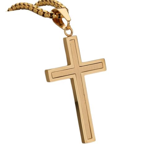 Stainless Steel Cross Pendants, 304 Stainless Steel, plated, DIY, more colors for choice, Sold By PC
