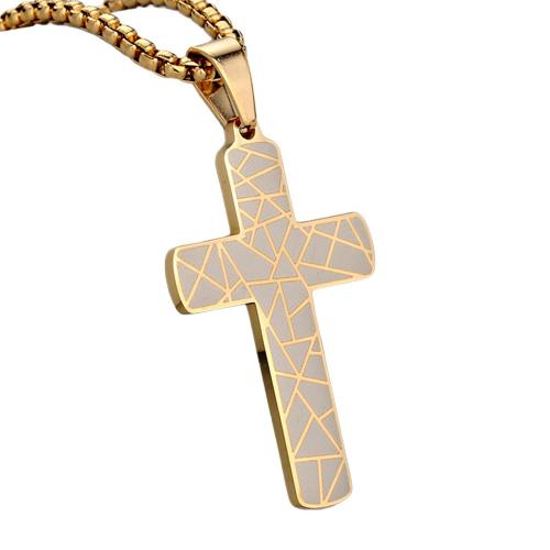 Stainless Steel Cross Pendants, 304 Stainless Steel, plated, DIY, more colors for choice, Sold By PC