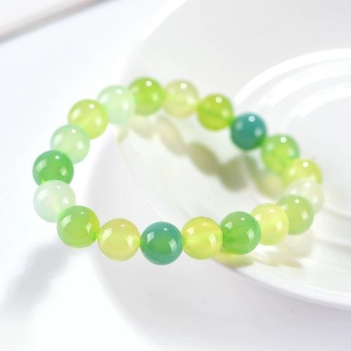 Joyería pulsera de ágata, color mixto, longitud:19 cm, Vendido por UD