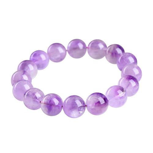 Quartz Bracelets, Amethyst, fashion jewelry, purple, Length:19 cm, Sold By PC