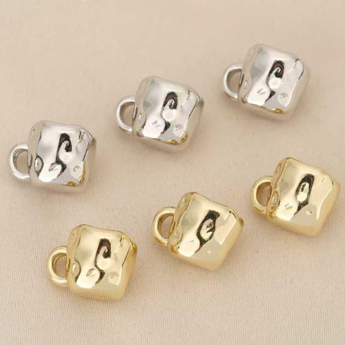 Brass Jewelry Pendants, Cup, plated, DIY, more colors for choice, nickel, lead & cadmium free, 10PCs/Bag, Sold By Bag