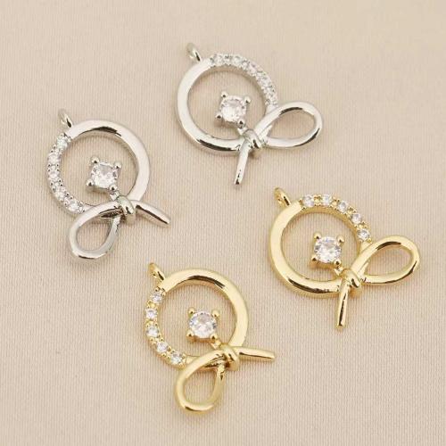 Rhinestone Brass Pendants, plated, DIY & with rhinestone, more colors for choice, nickel, lead & cadmium free, 10PCs/Bag, Sold By Bag